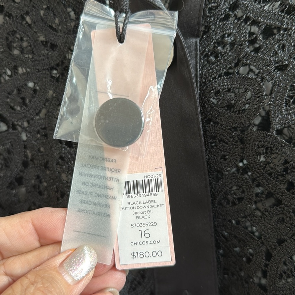 Chico’s Black Label Button Down Jacket - Picture 9 of 10